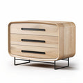 Wooden dresser with three drawers and metal legs 80 x 40 x 50cm