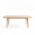 Wooden dining table for home and kitchen use 150 x 90 x 75cm natural finish